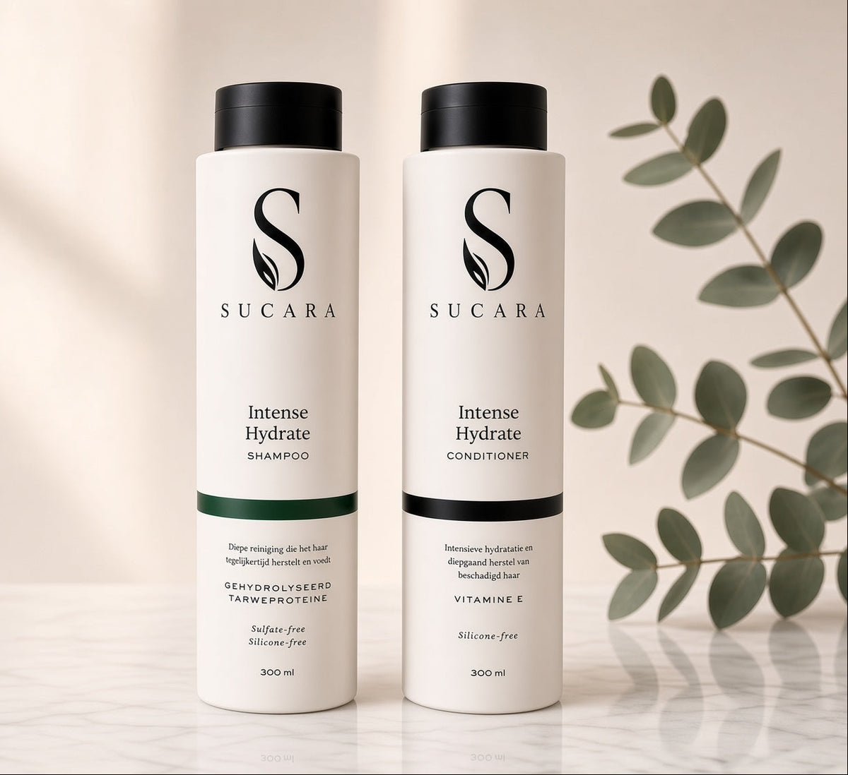Sucara Intense Hydrate Shampoo en Conditioner 300ml - Duo voor intensieve hydratatie en verzorging van droog en beschadigd haar 
